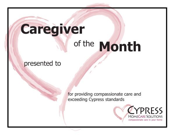 Caregiver of the Month – January