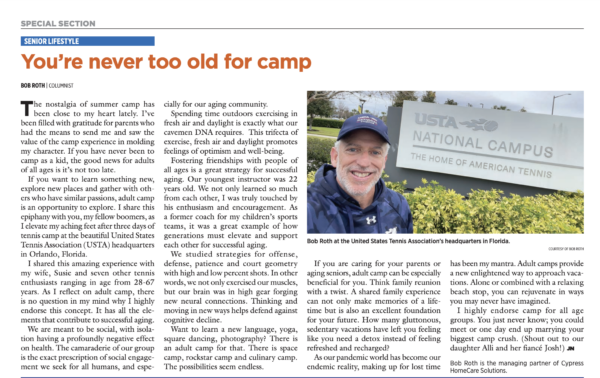 You’re Never Too Old for Camp – Jewish News February 2023